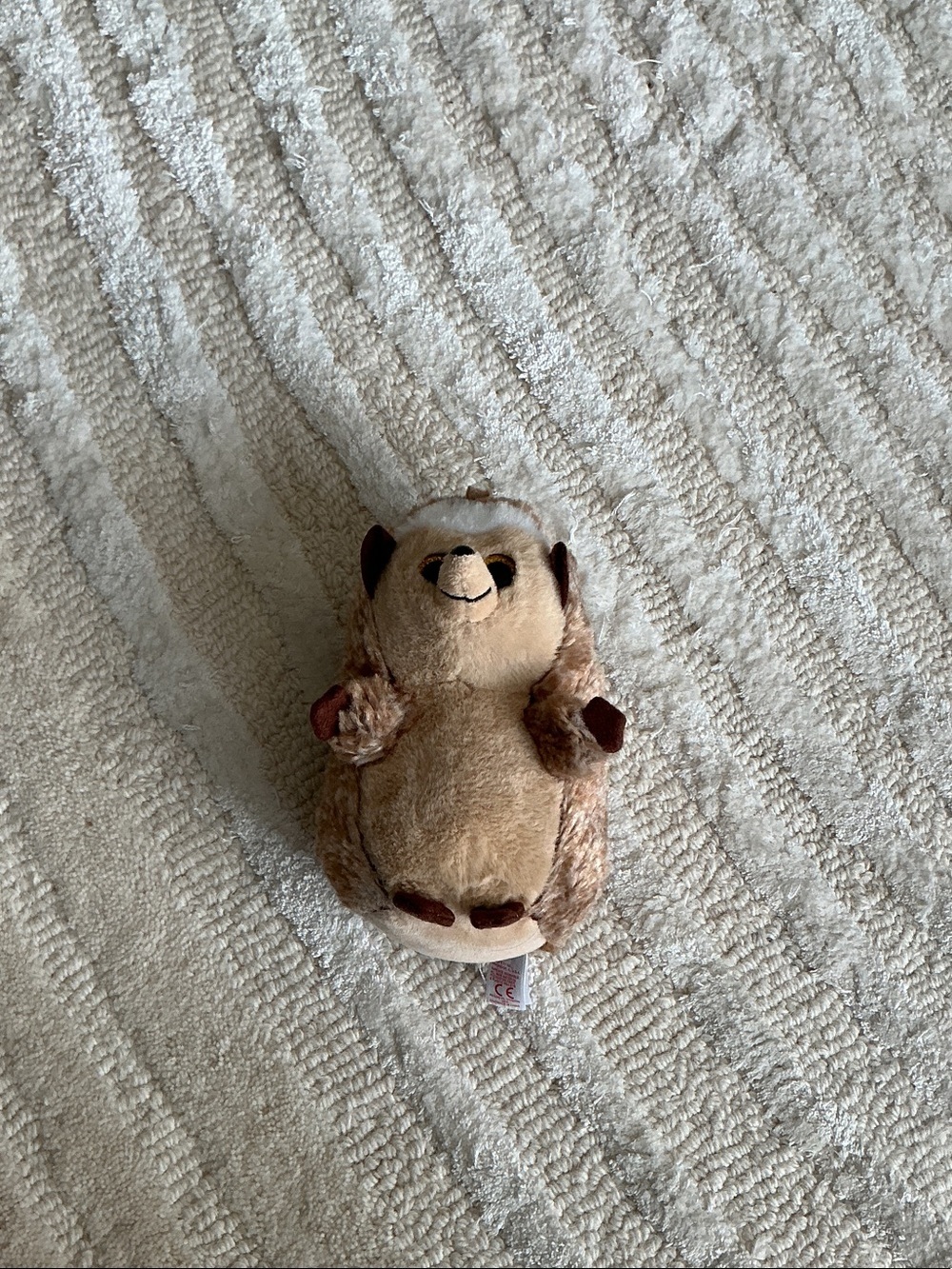 Plush Hedgehog Small Pet Toy - Brown